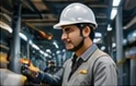 Ilustrasi pekerja di lingkungan industri